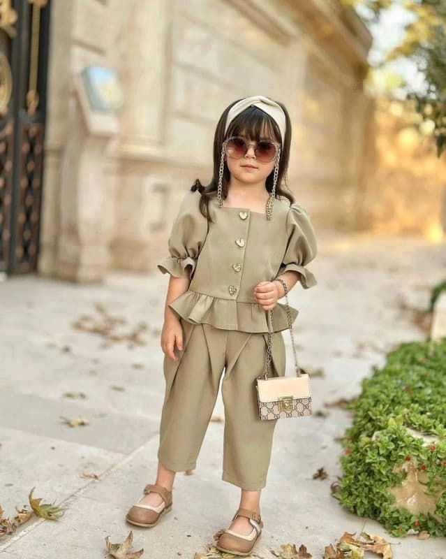 شومیز شلوار دخترانه کد 995 - نمای 2