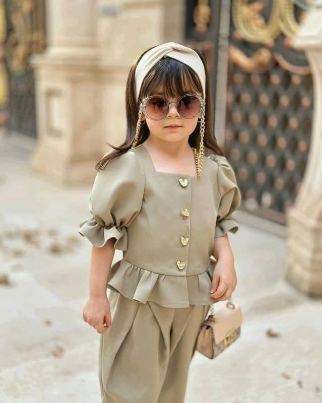 شومیز شلوار دخترانه کد 995 - نمای 3