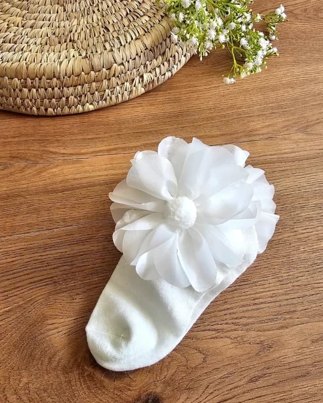 جوراب کودک سفید کد 930 - نمای 1