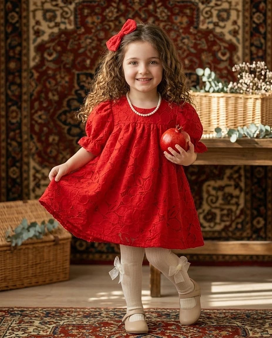 پیراهن مجلسی بچگانه کد ۱۱۱۵
