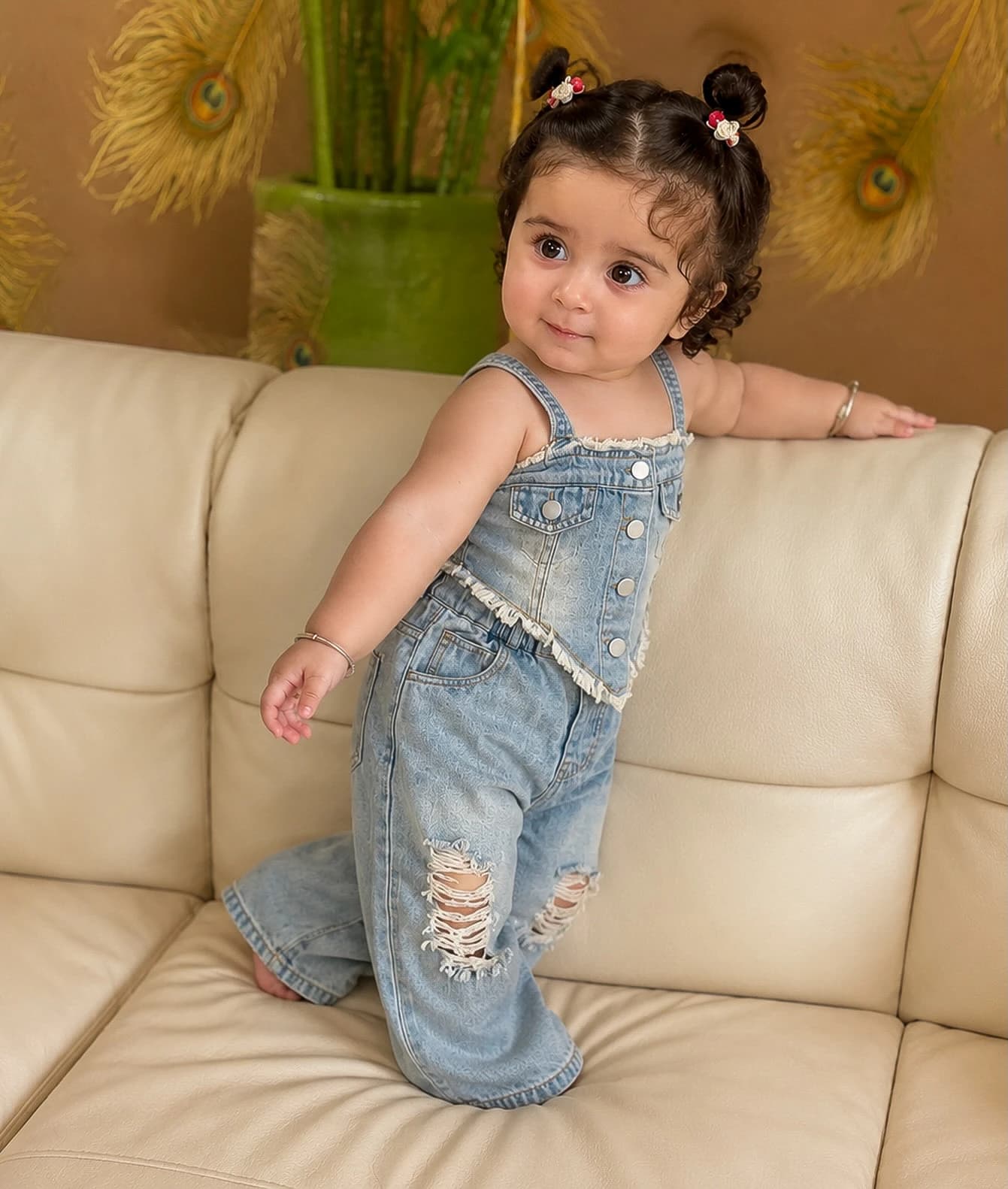 کراپ شلوار بچگانه کد ۲۰۵ - نمای 2