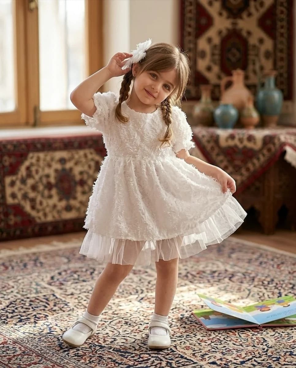 پیراهن مجلسی کودک کد ۱۱۱۶ - نمای 7