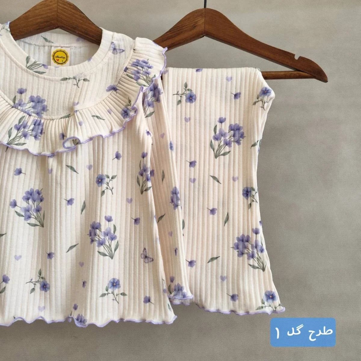 بلوز شلوار دخترانه کد ۱۱۴۴ - نمای 3