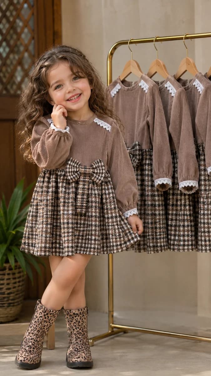 پیراهن دخترانه کد ۱۱۳۸