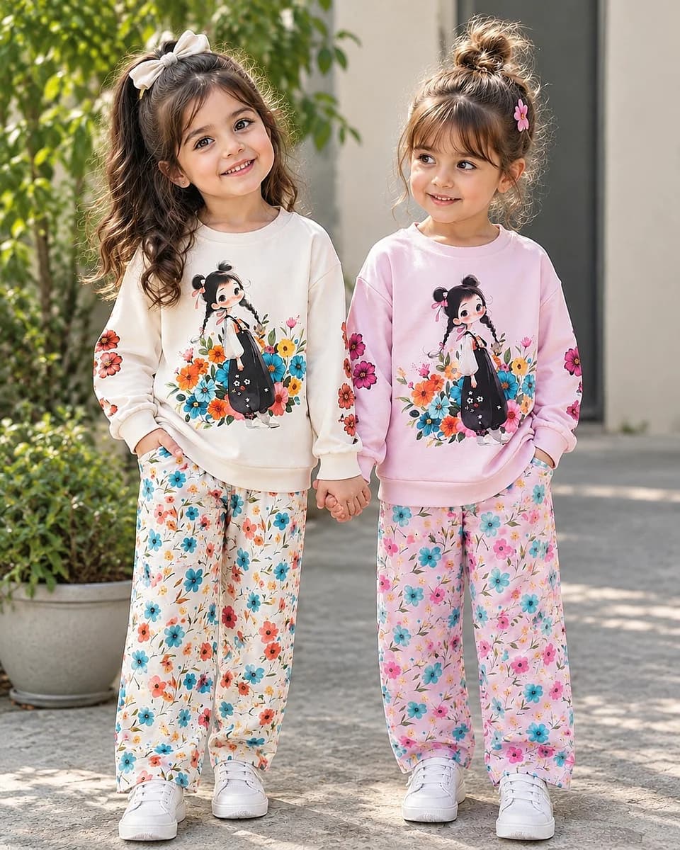 بلوز شلوار دخترانه خانگی ۱۱۸۶