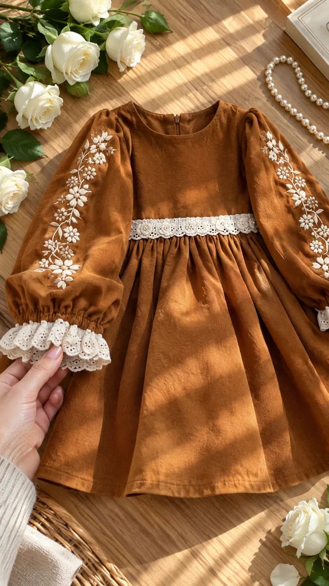 پیراهن دخترانه نوجوان کد ۲۳۹ - نمای 3