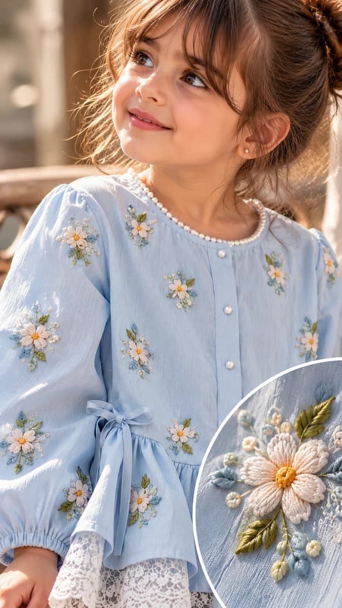 شومیز بچگانه کد ۲۷۰ - نمای 4