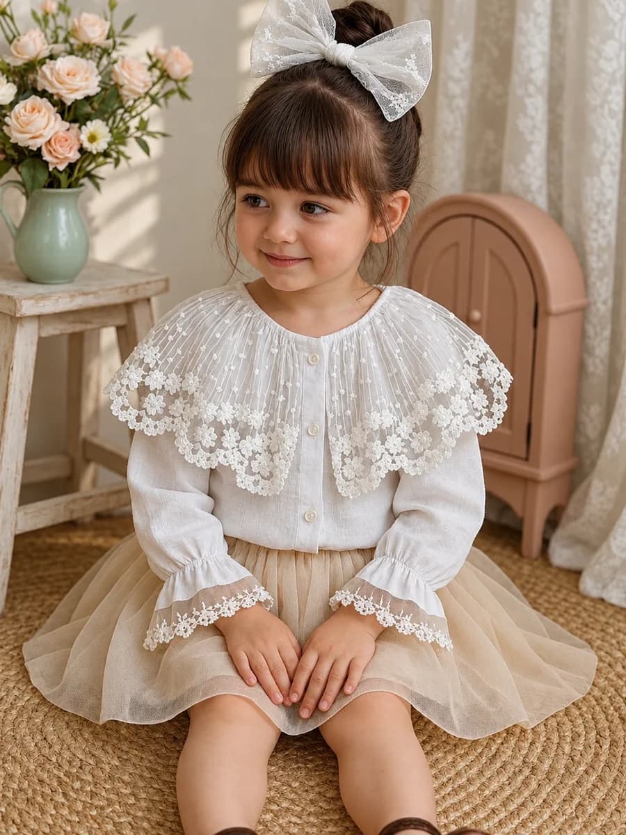 شومیز مجلسی بچه‌گانه کد ۱۱۱۲۳