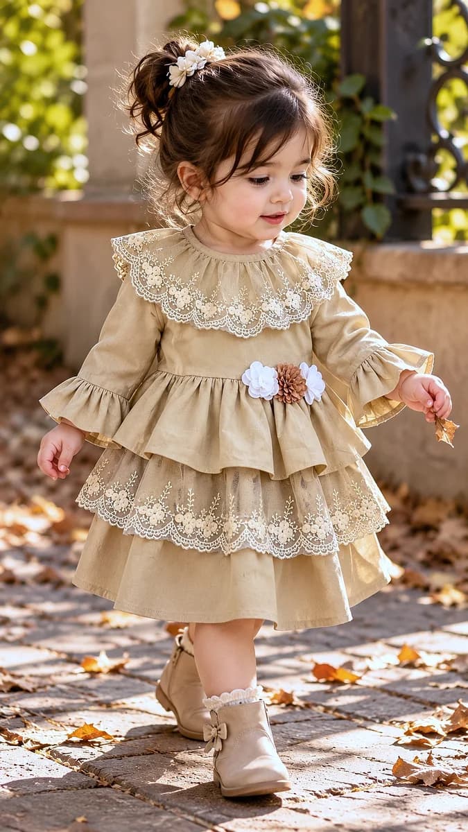 لباس مجلسی بچه گانه دخترانه کد ۱۱۱۲۴