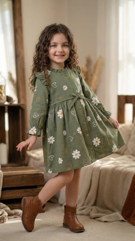 پیراهن کودکانه کد 1100