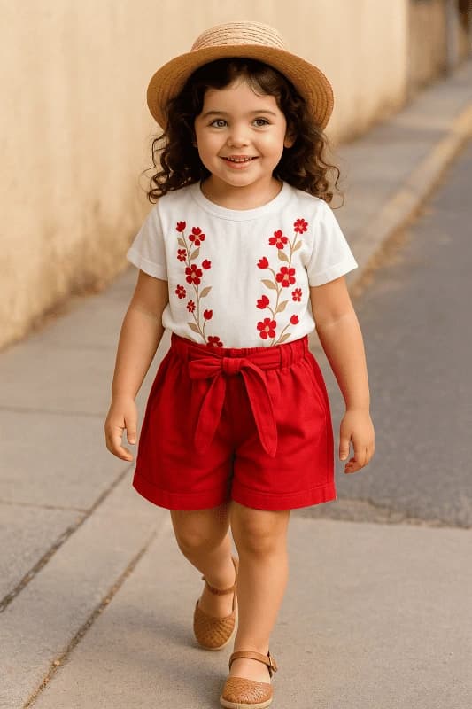 بلوز شلوارک بچگانه کد 915