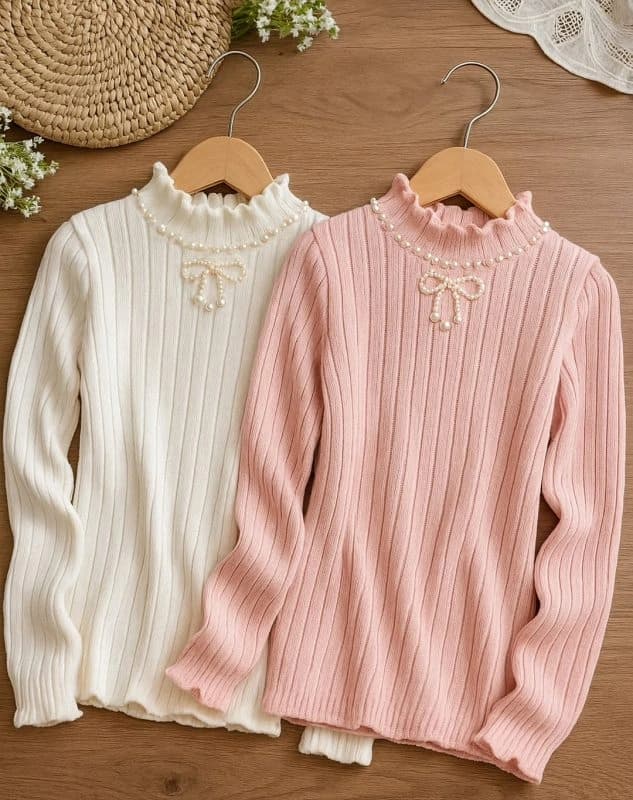 بلوز بافت کودکانه کد 44