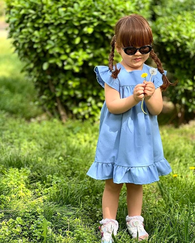 لباس آبی دخترانه
