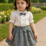 شومیز دامن بچگانه کد 986