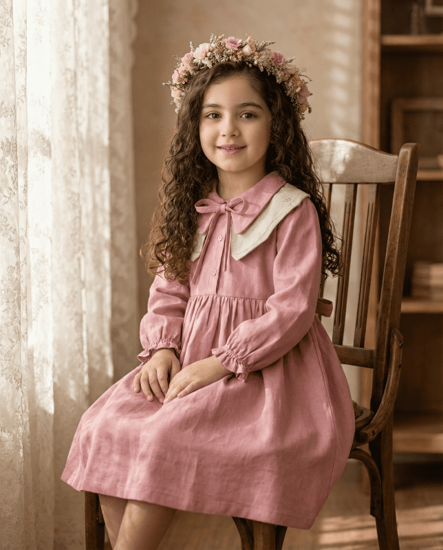 Picsart_26-01-07_20-22-51-886 پیراهن کودکانه کد 1009 - Image 1